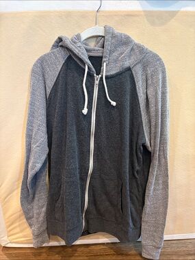Threads 4 Thought Two-Tone Gray Zip Hoodie